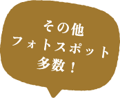 その他フォトスポット多数！